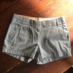 NWT J. Crew Chino Broken-In City Fit Tan 3" Inseam Size 0 Cotton Shorts